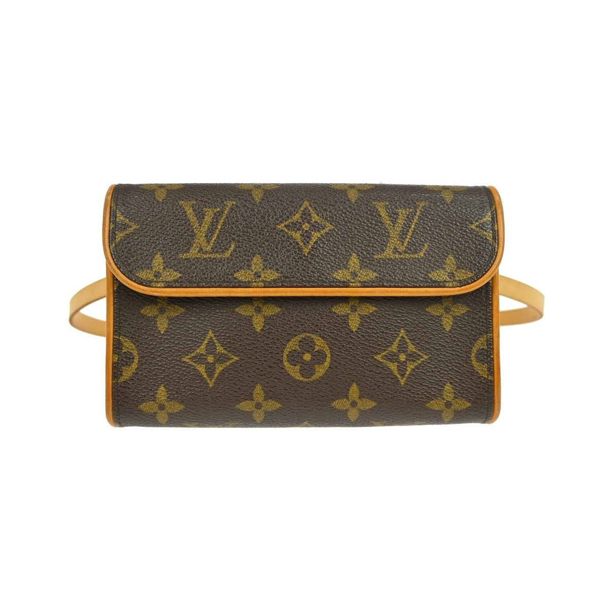 Louis Vuitton Florentine Canvas, Brown, Canvas, Clutch