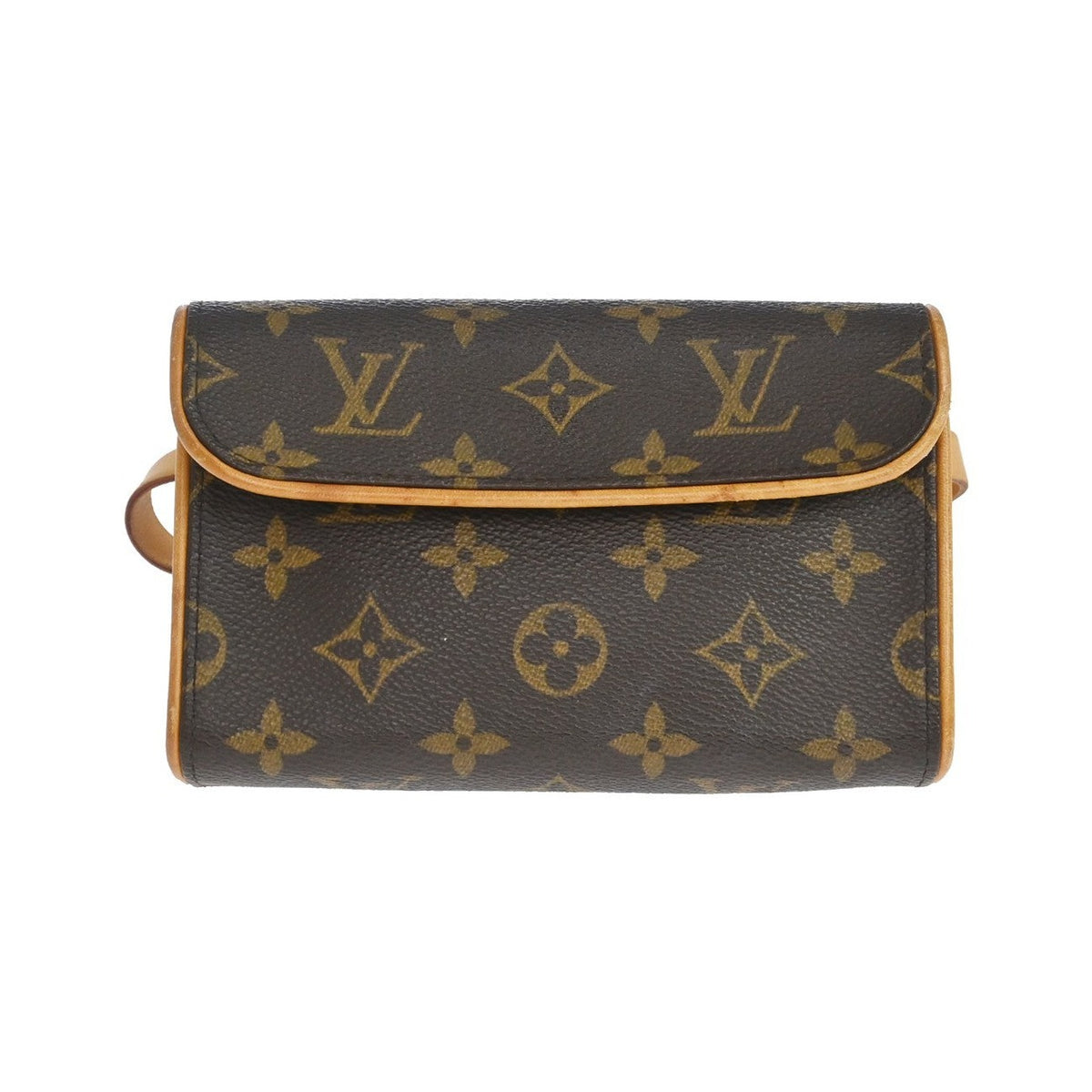 Louis Vuitton Florentine Canvas, Brown, Canvas, Clutch
