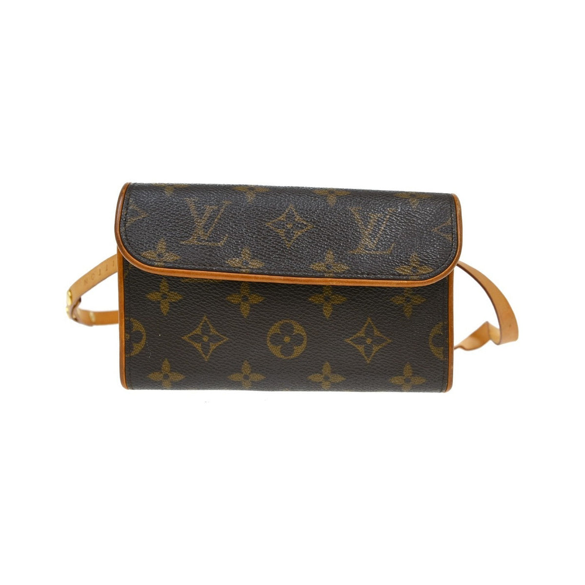 Louis Vuitton Florentine Monogram, Brown, Canvas, Clutch