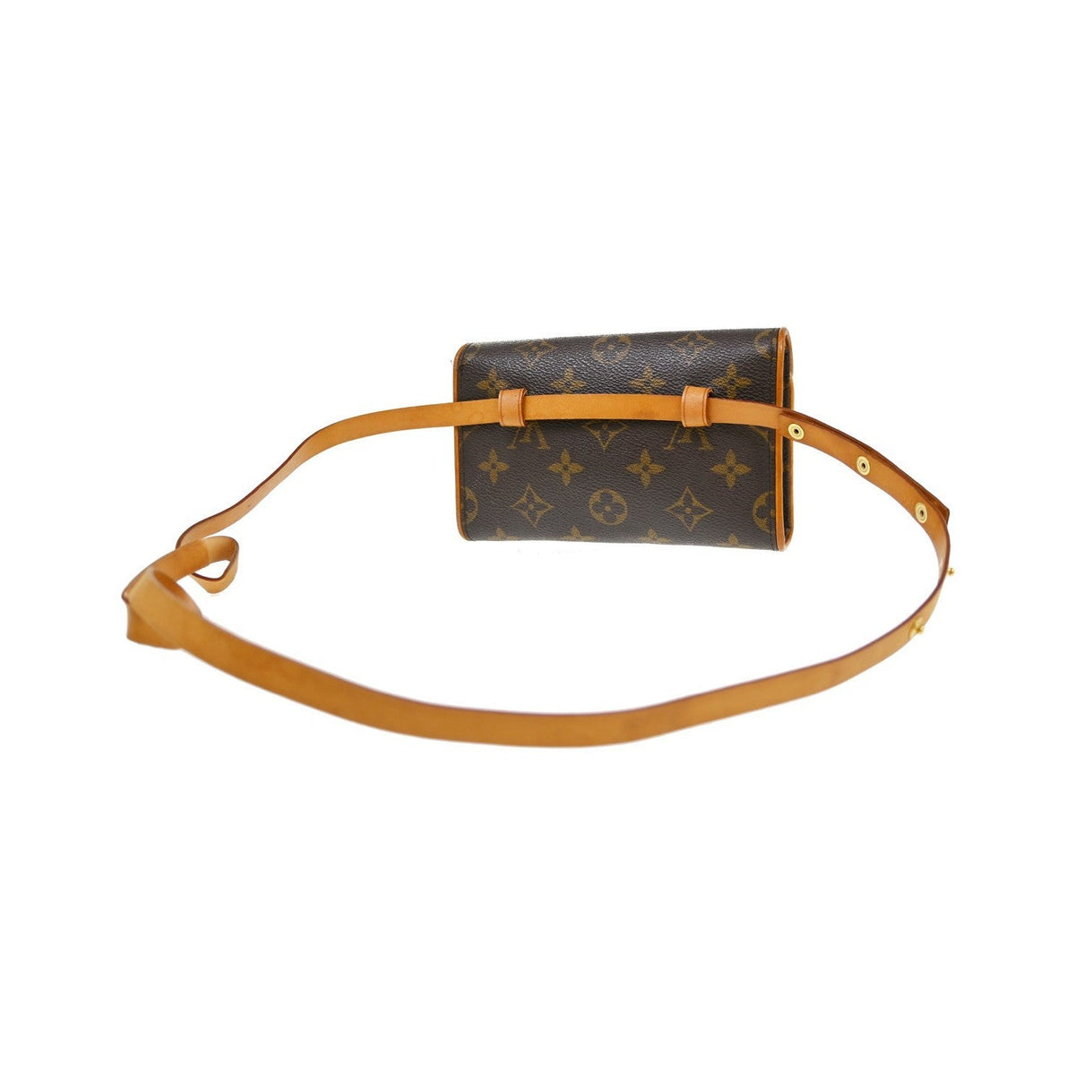 Louis Vuitton Florentine Monogram, Brown, Canvas, Clutch
