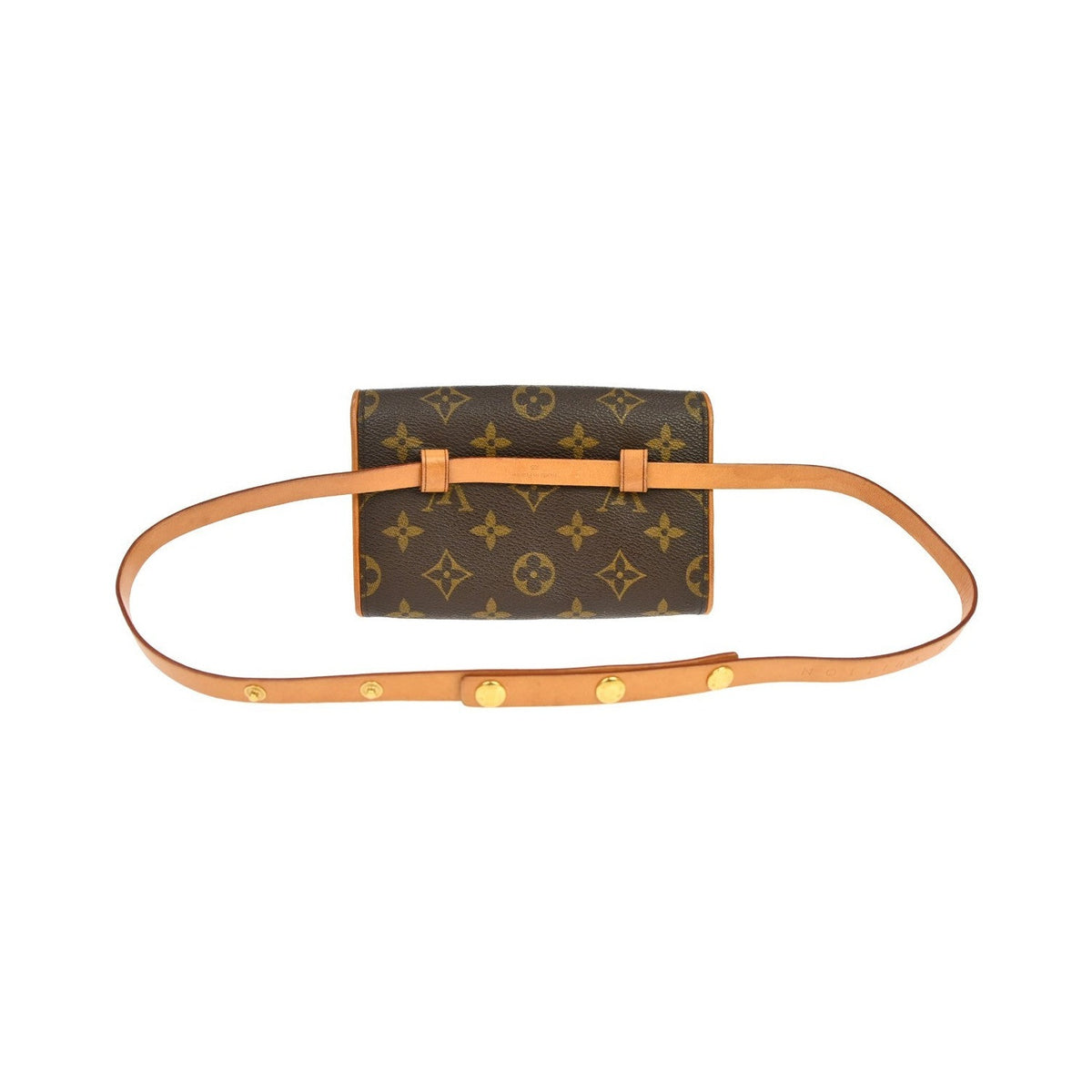 Louis Vuitton Florentine Monogram, Brown, Canvas, Clutch