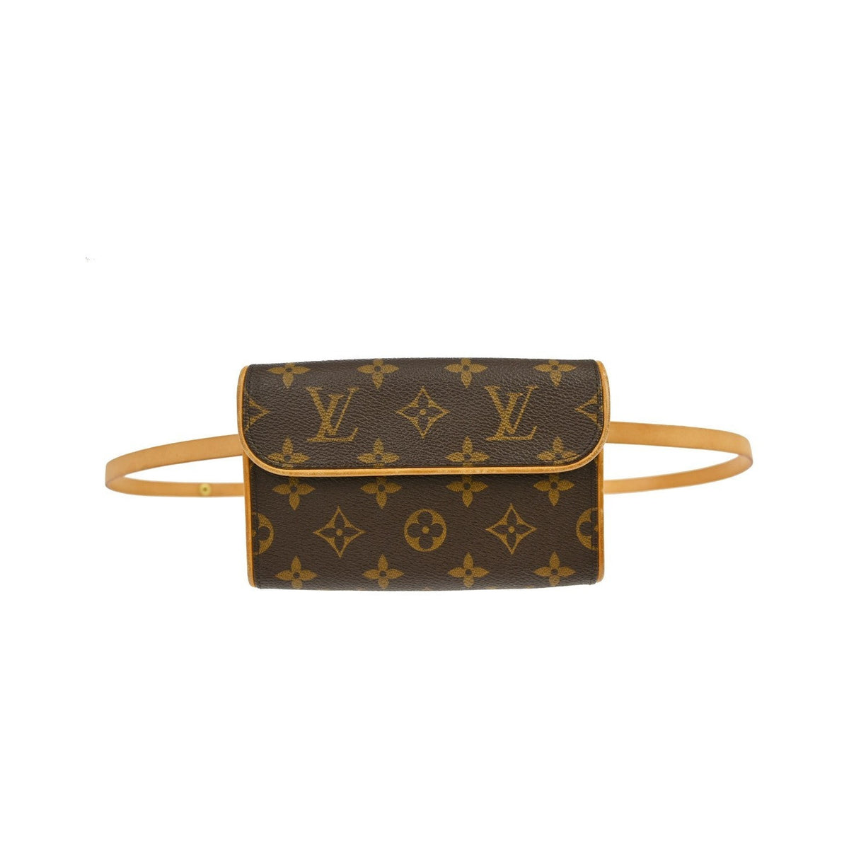 Louis Vuitton Florentine Monogram, Brown, Canvas, Clutch