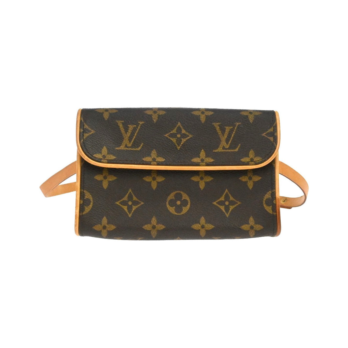 Louis Vuitton Florentine Monogram, Brown, Canvas, Clutch