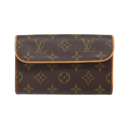 Louis Vuitton Florentine Pochette Canvas, Brown, Canvas, Clutch