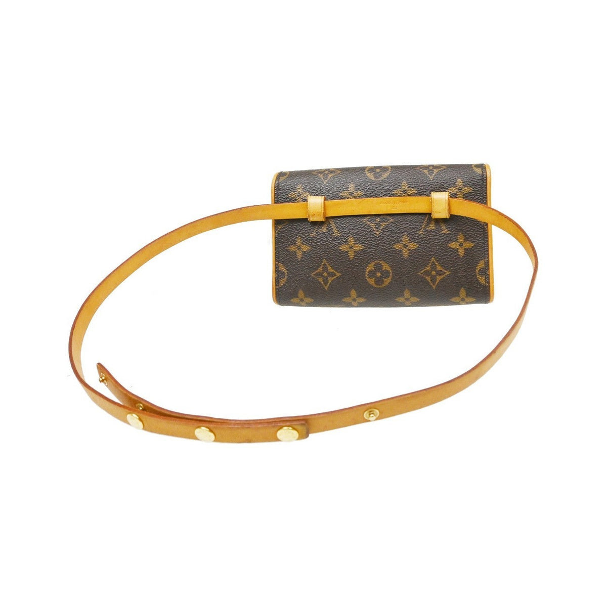 Louis Vuitton Florentine Pochette Damier, Brown, Canvas, Clutch