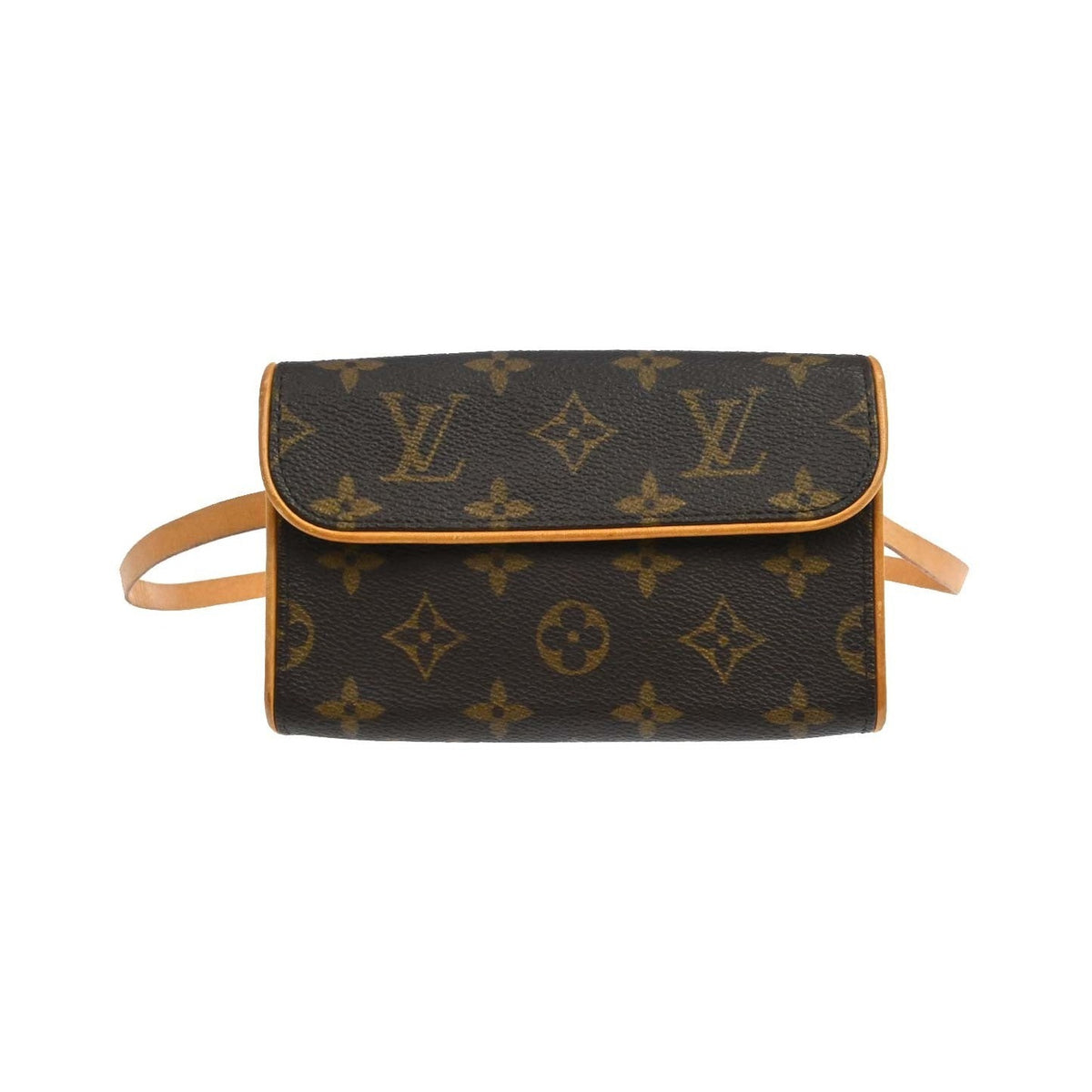 Louis Vuitton Florentine Pochette Damier, Brown, Canvas, Clutch