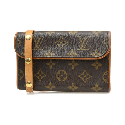 Louis Vuitton Florentine Pochette Damier, Brown, Canvas, Clutch