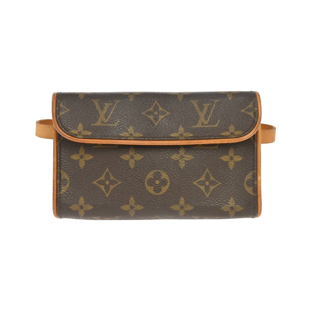 Louis Vuitton Florentine Pochette Monogram Canvas, Brown, Canvas, Clutch