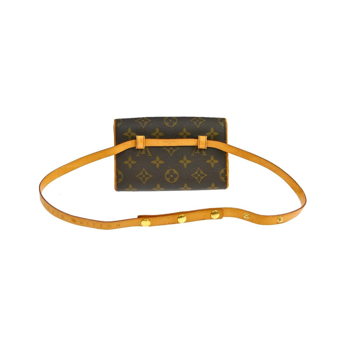 Louis Vuitton Florentine Waist Monogram Canvas, Brown, Canvas, Clutch