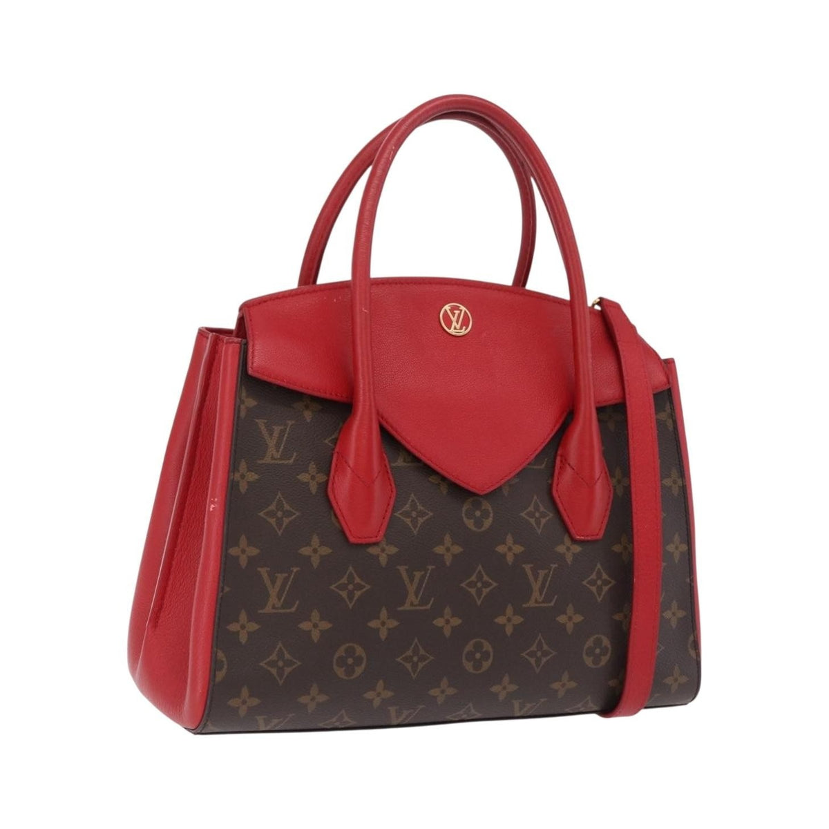 Louis Vuitton Florine Monogram Canvas and Leather, Brown, Canvas, Handbag