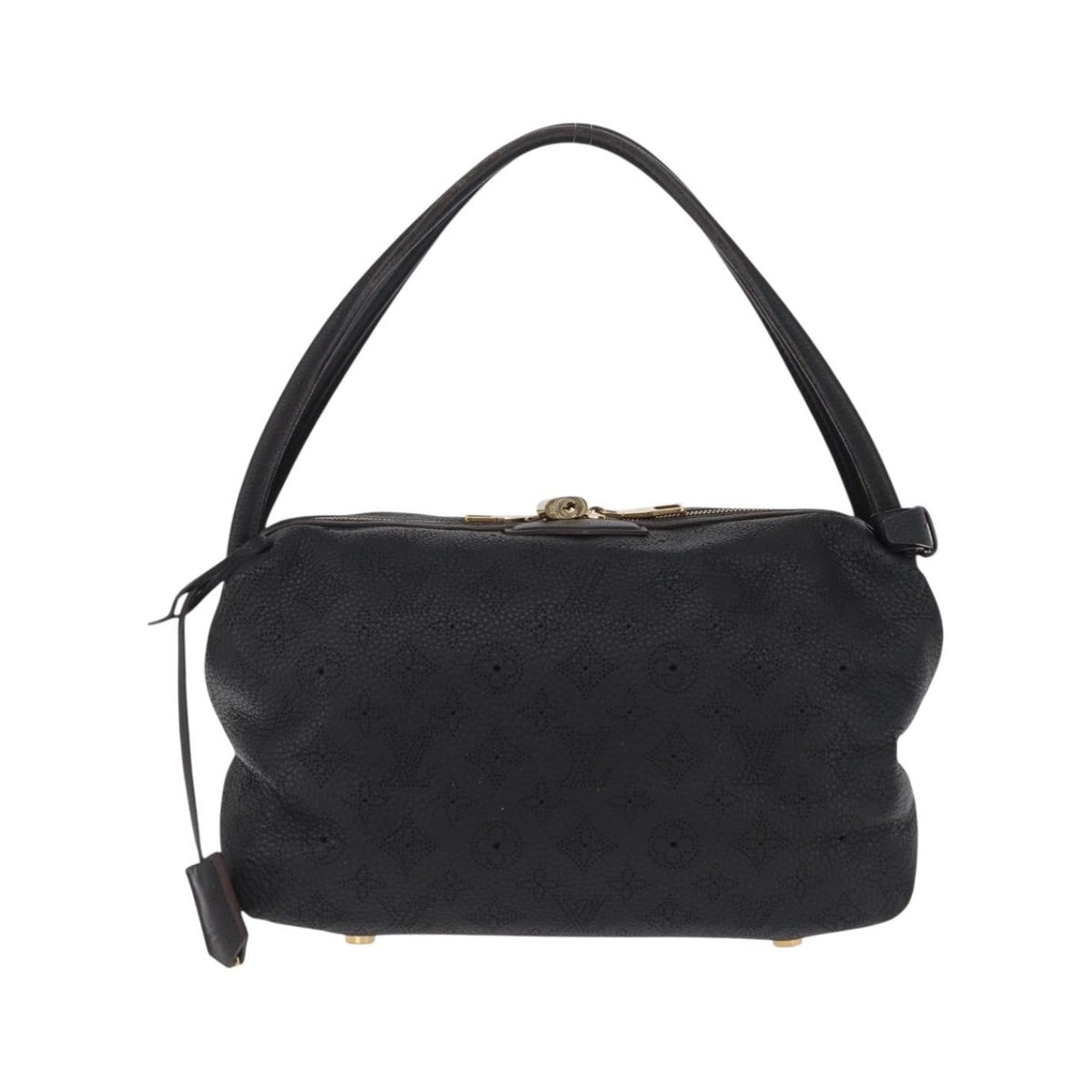 Louis Vuitton Galatea Mahina Leather, Black, Leather, Handbag