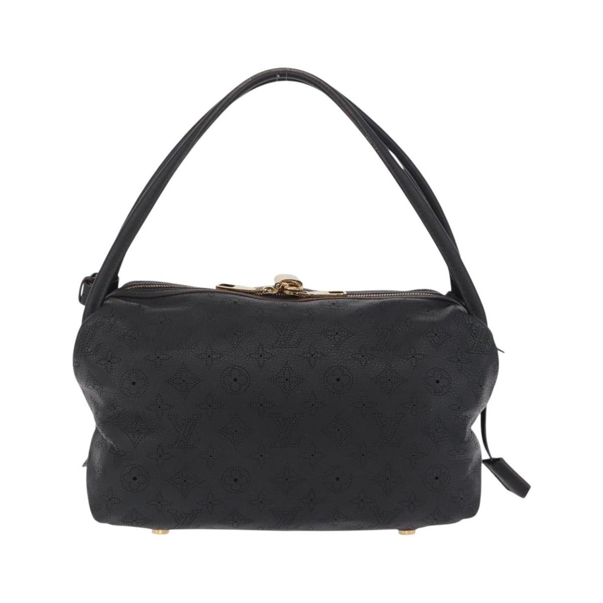 Louis Vuitton Galatea Mahina Leather, Black, Leather, Handbag