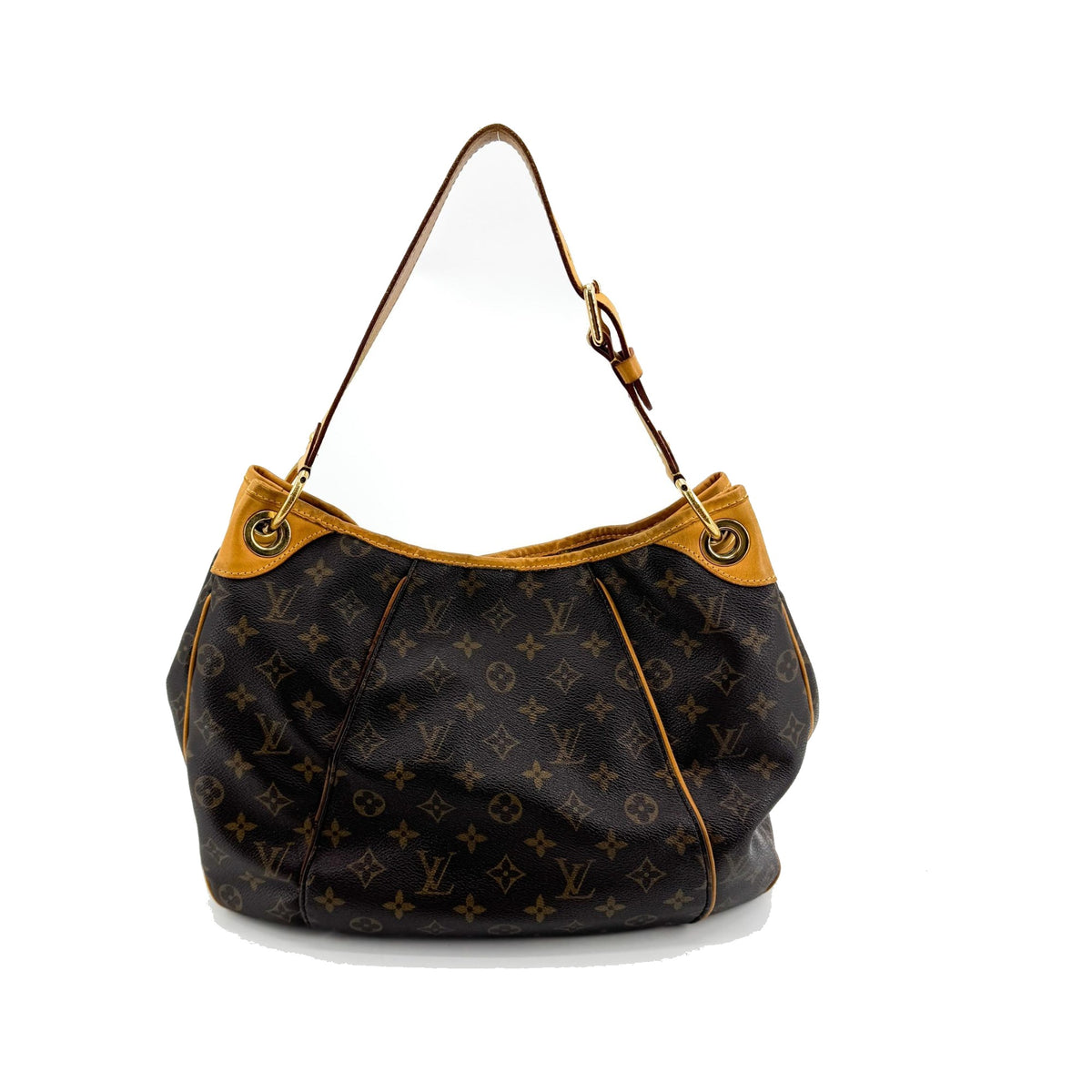 Louis Vuitton Galliera Monogram Canvas, Brown, Canvas, Handbag