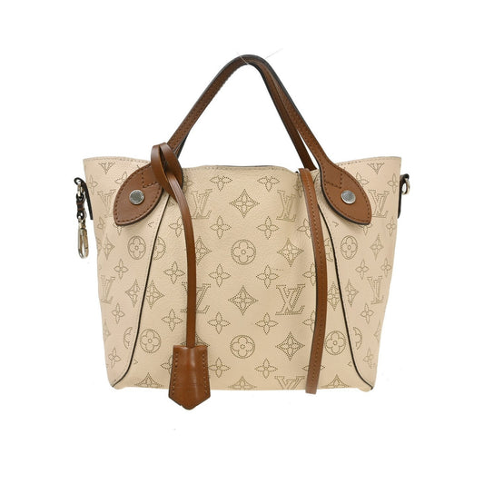 Louis Vuitton Hina Mahina Leather, Beige, Leather, Handbag