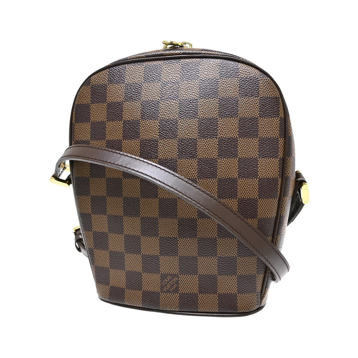 Louis Vuitton Ipanema Damier Ebene, Brown, Canvas, Shoulder Bag