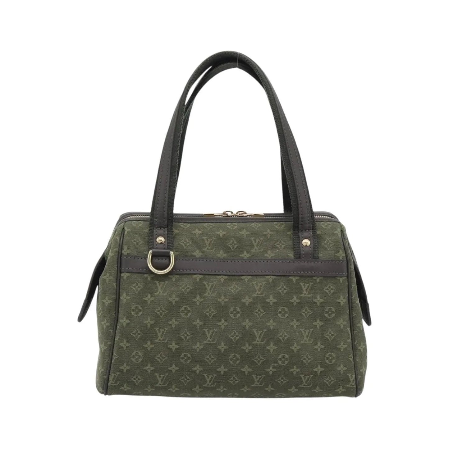 Louis Vuitton Joséphine Mini Lin, Khaki, Canvas, Handbag