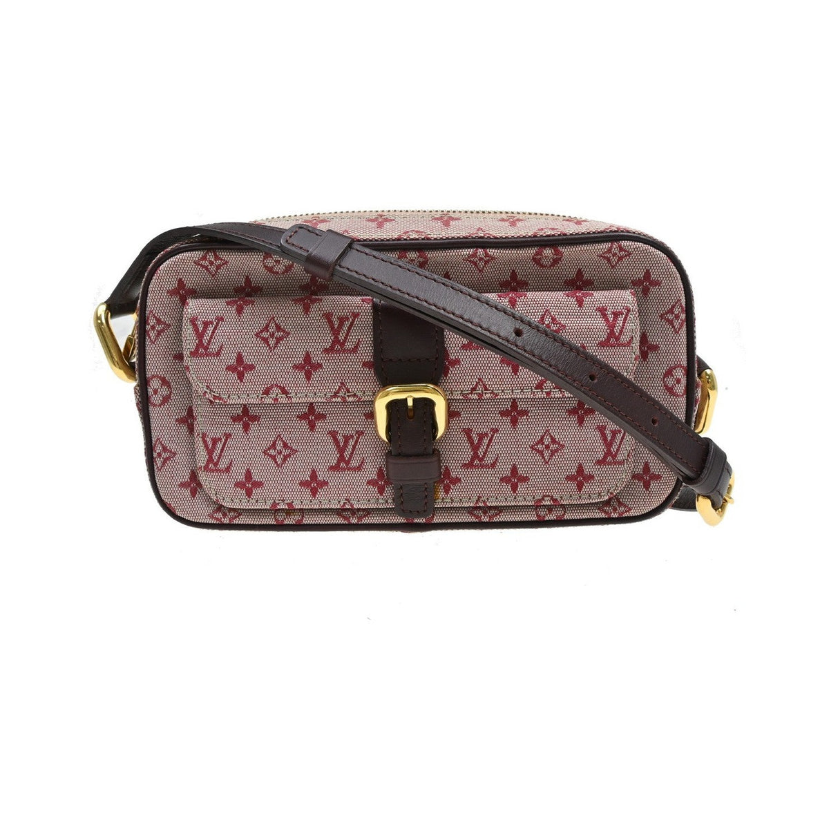 Louis Vuitton Juliette Mini Lin, Red, Canvas, Shoulder Bag