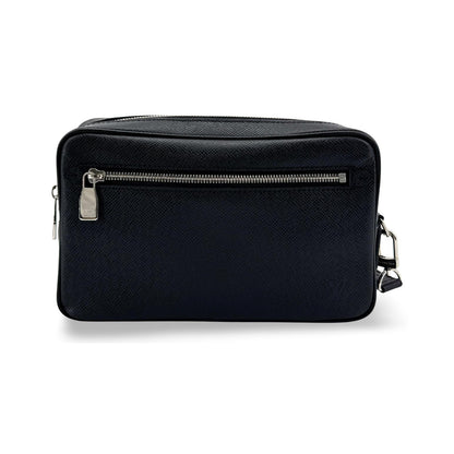 Louis Vuitton Kasai Clutch Taiga Leather, Black, Leather, Clutch
