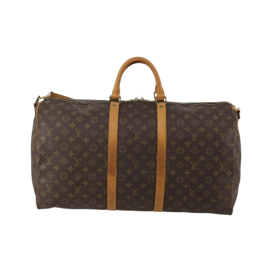 Louis Vuitton Keepall Bandoulière Canvas, Brown, Canvas, Travel Bag
