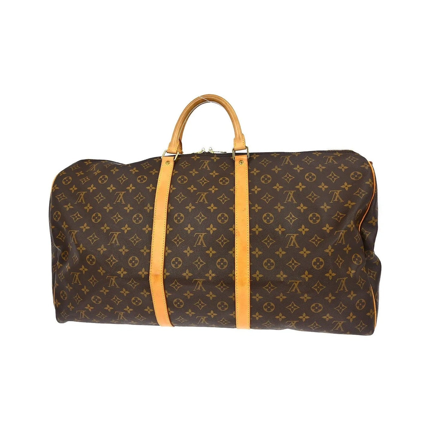 Louis Vuitton Keepall Bandoulière Monogram, Brown, Canvas, Travel Bag