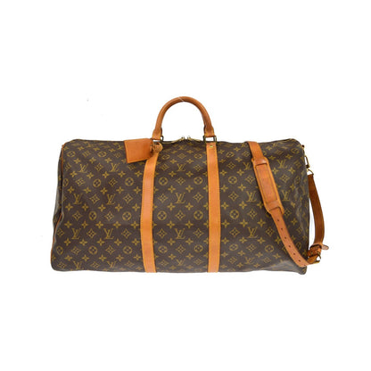 Louis Vuitton Keepall Bandouliere Monogram Canvas, Brown, Canvas, Travel Bag