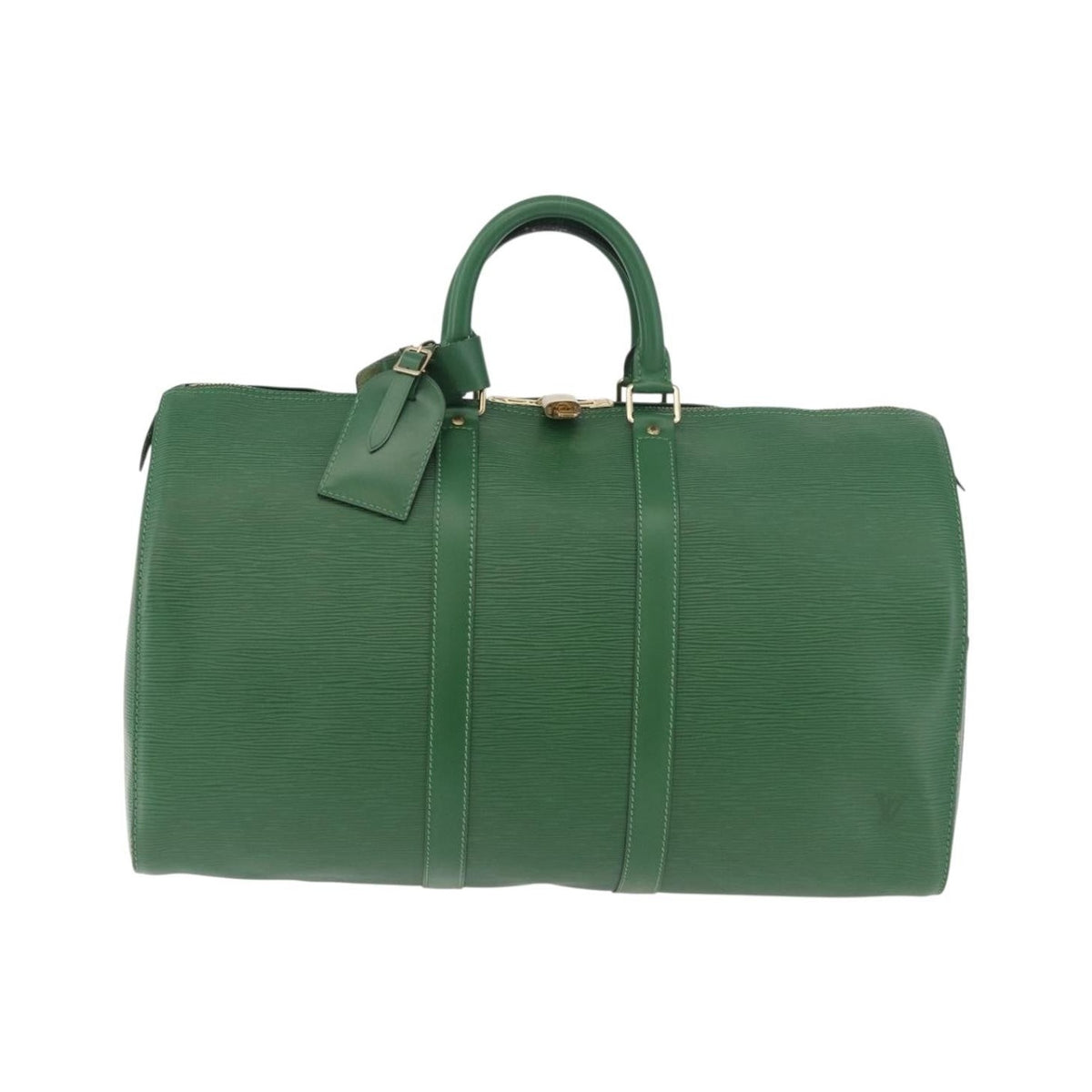Louis Vuitton Keepall Epi Leather, Green, Leather, Travel Bag