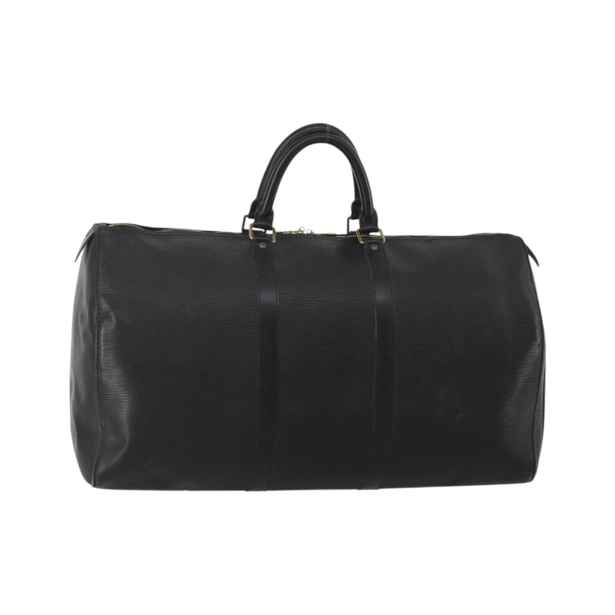 Louis Vuitton Keepall Epi Leather, Black, Leather, Travel Bag