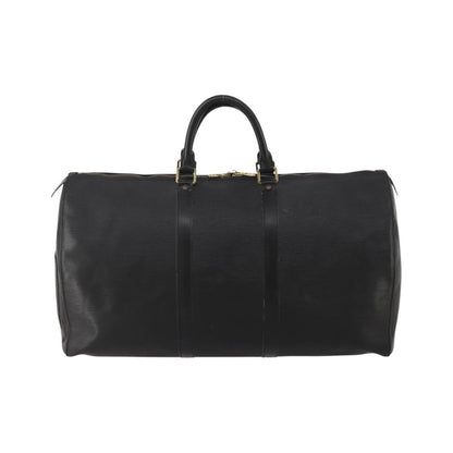 Louis Vuitton Keepall Epi Leather, Black, Leather, Travel Bag