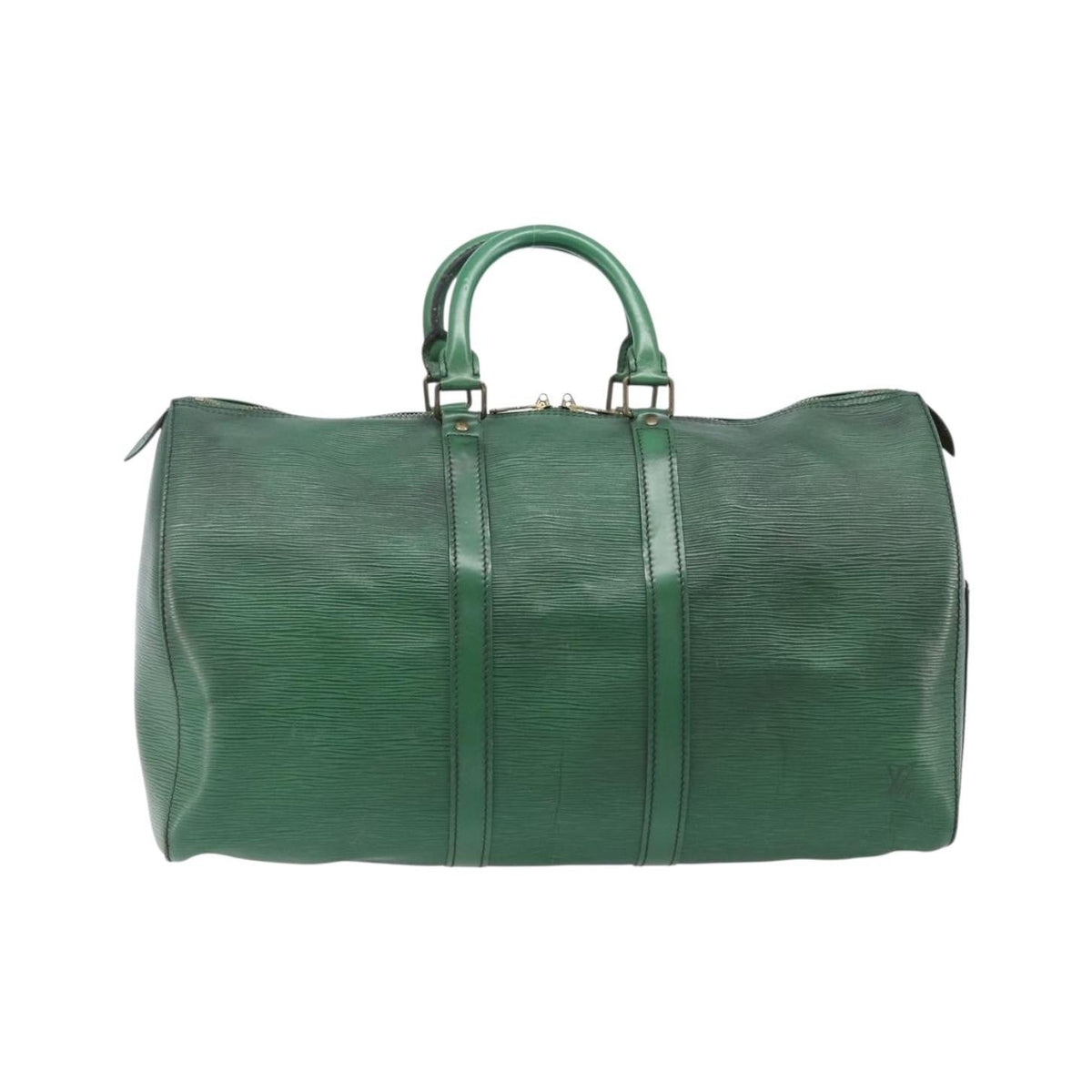 Louis Vuitton Keepall Epi Leather, Green, Leather, Travel Bag