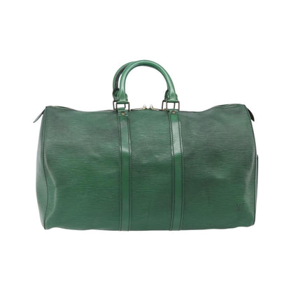 Louis Vuitton Keepall Epi Leather, Green, Leather, Travel Bag