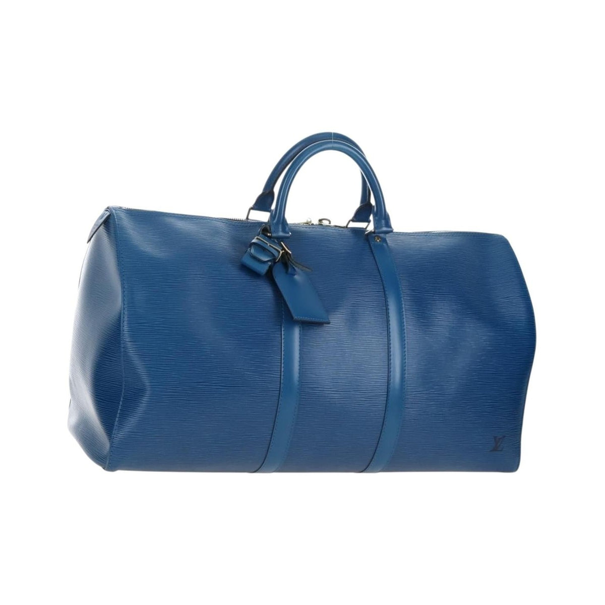 Louis Vuitton Keepall Epi Leather, Blue, Leather, Travel Bag