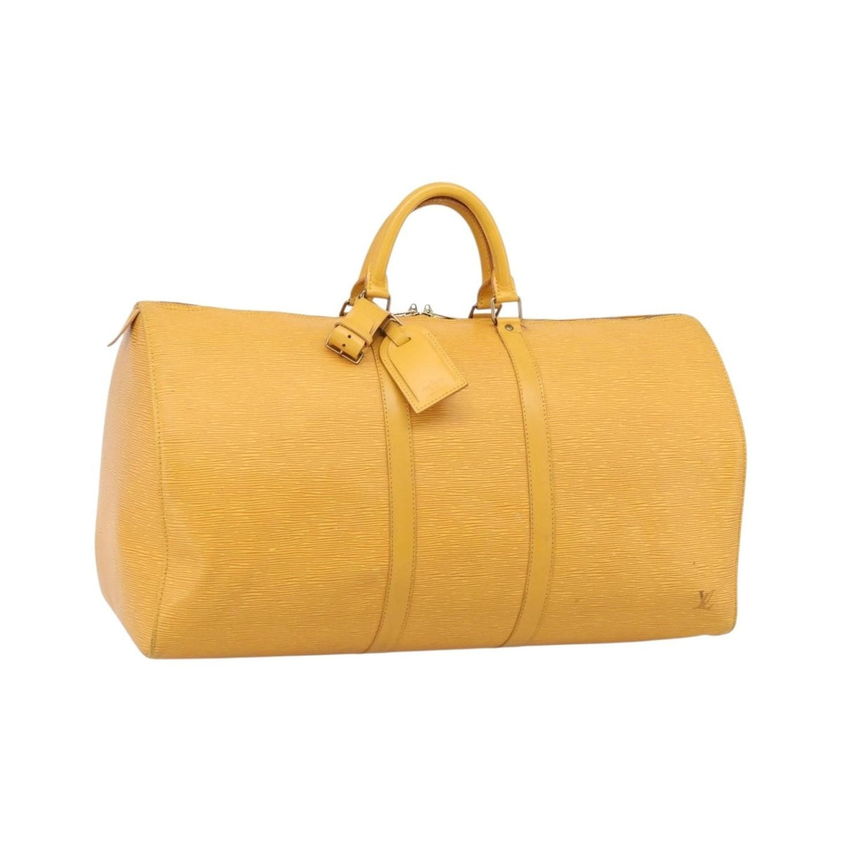 Louis Vuitton Keepall Epi Leather, Yellow, Leather, Travel Bag
