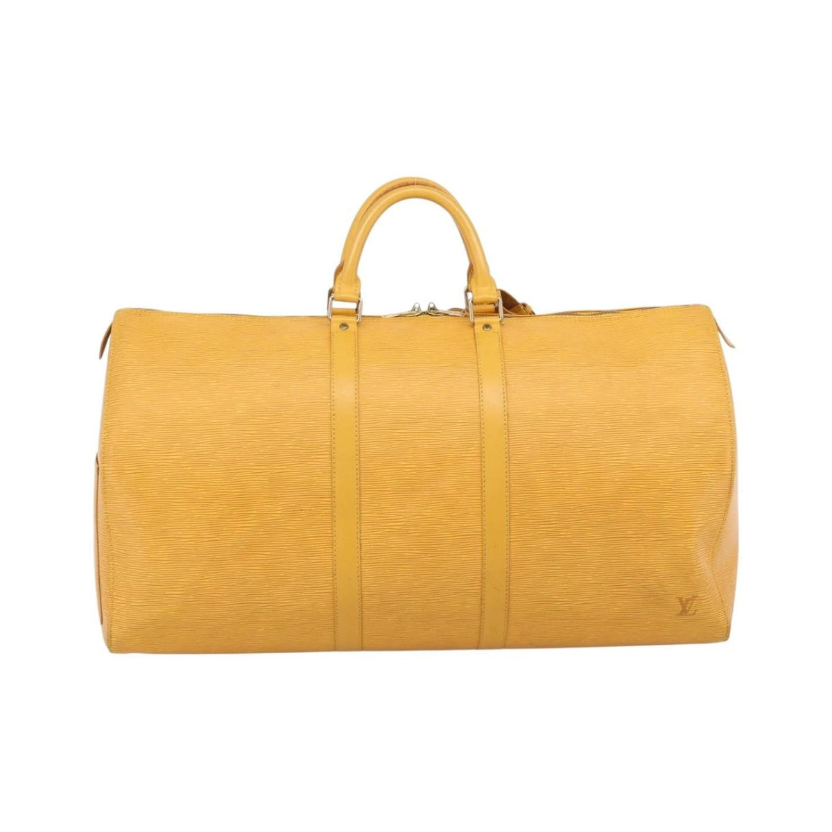 Louis Vuitton Keepall Epi Leather, Yellow, Leather, Travel Bag