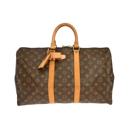 Louis Vuitton Keepall Monogram, Brown, Canvas, Travel Bag