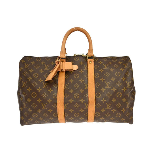Louis Vuitton Keepall Monogram, Brown, Canvas, Travel Bag