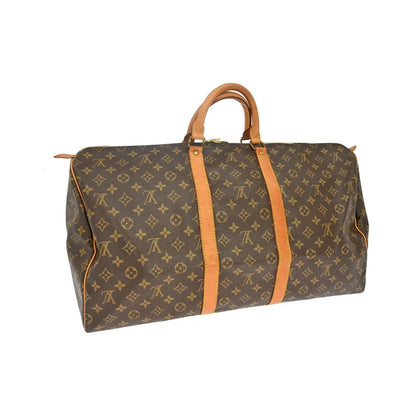 Louis Vuitton Keepall Monogram, Brown, Canvas, Travel Bag