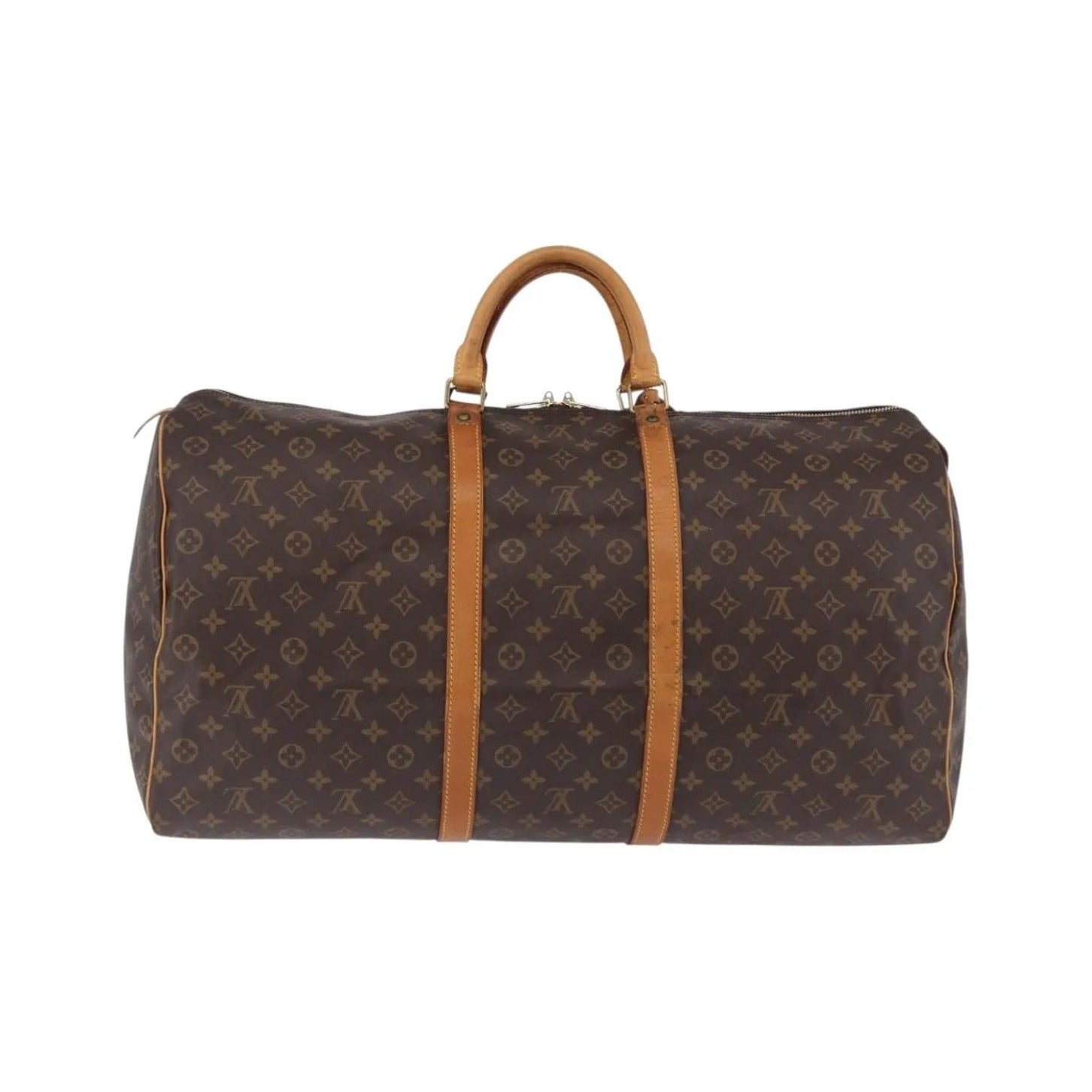 Louis Vuitton Keepall Monogram, Brown, Canvas, Travel Bag