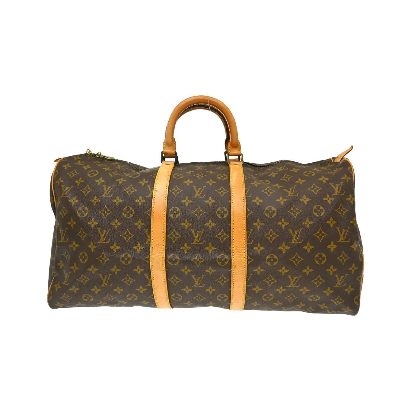 Louis Vuitton Keepall Monogram, Brown, Canvas, Travel Bag