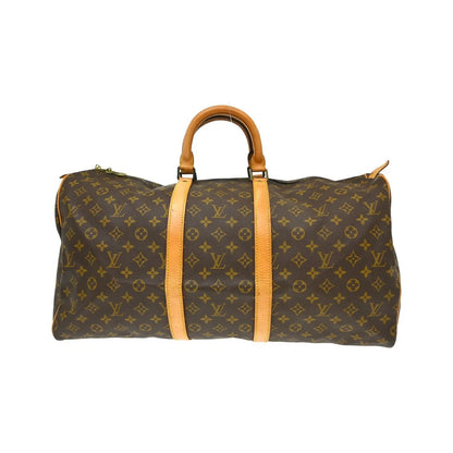 Louis Vuitton Keepall Monogram, Brown, Canvas, Travel Bag
