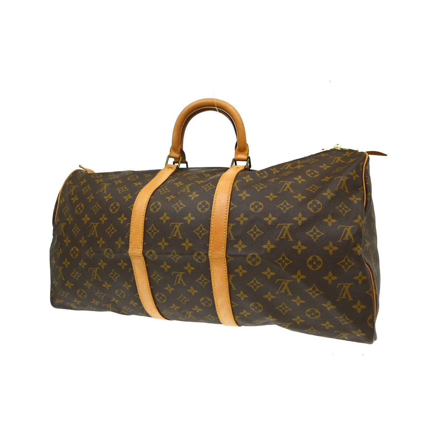 Louis Vuitton Keepall Monogram, Brown, Canvas, Travel Bag