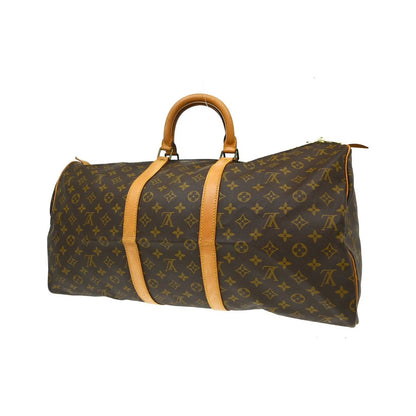 Louis Vuitton Keepall Monogram, Brown, Canvas, Travel Bag