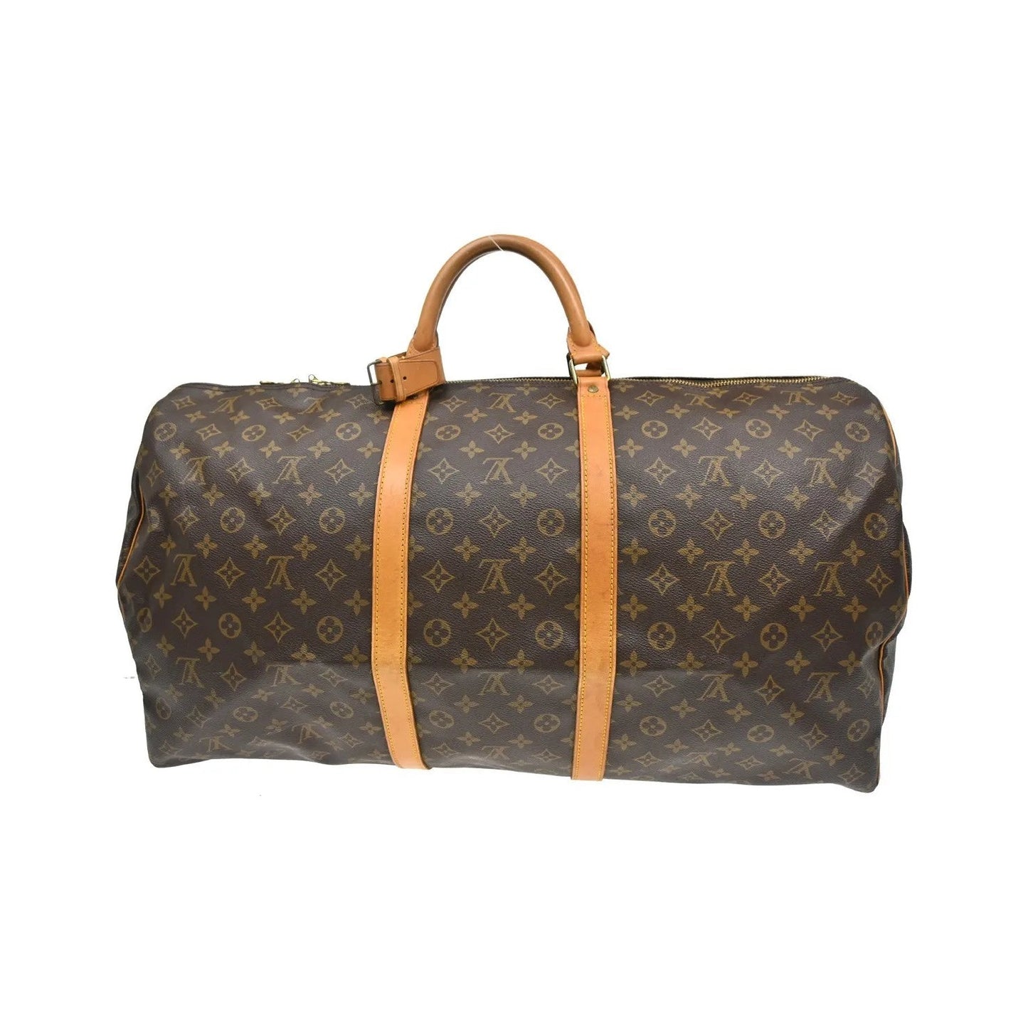 Louis Vuitton Keepall Monogram, Brown, Canvas, Travel Bag