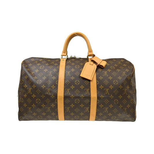 Louis Vuitton Keepall Monogram Canvas, Brown, Canvas, Travel Bag