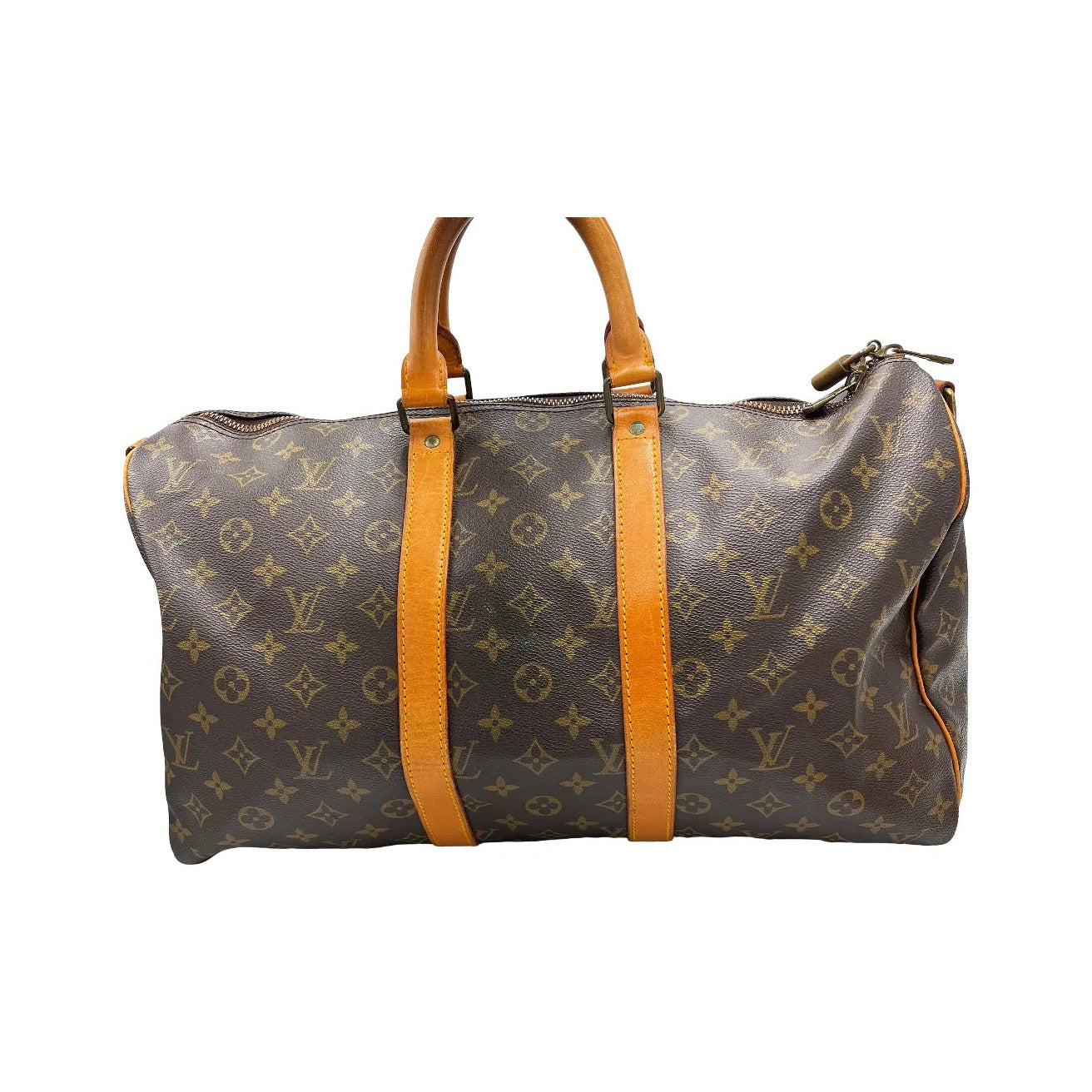 Louis Vuitton Keepall Monogram Canvas, Brown, Canvas, Travel Bag