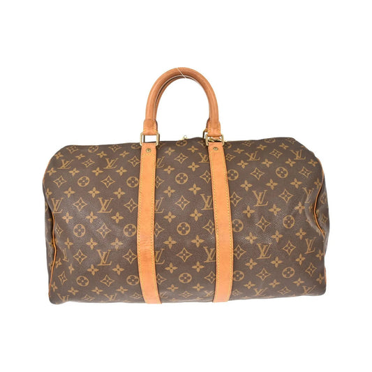 Louis Vuitton Keepall Monogram Canvas, Brown, Canvas, Travel Bag
