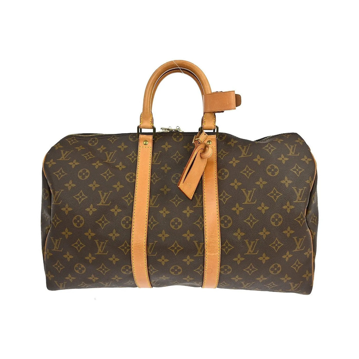 Louis Vuitton Keepall Monogram Canvas, Brown, Canvas, Travel Bag