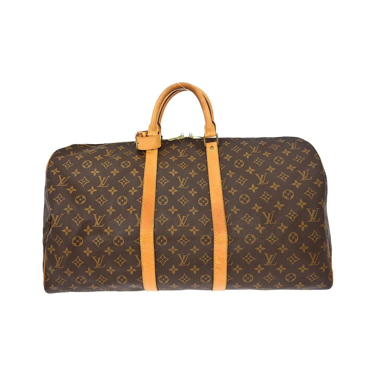 Louis Vuitton Keepall Monogram Canvas, Brown, Canvas, Travel Bag