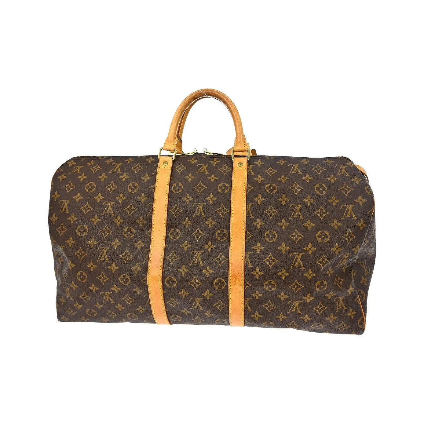 Louis Vuitton Keepall Monogram Canvas, Brown, Canvas, Travel Bag