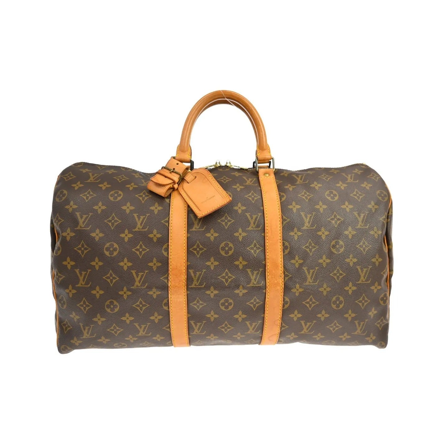 Louis Vuitton Keepall Monogram Canvas, Brown, Canvas, Travel Bag