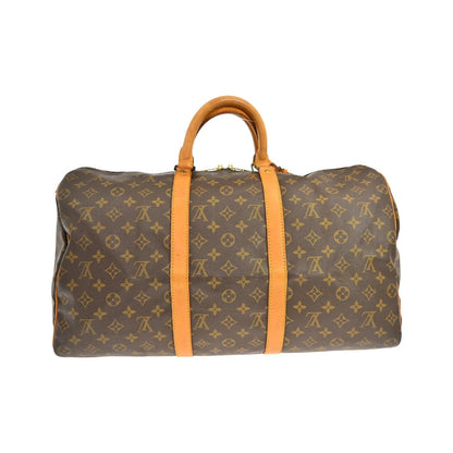 Louis Vuitton Keepall Monogram Canvas, Brown, Canvas, Travel Bag